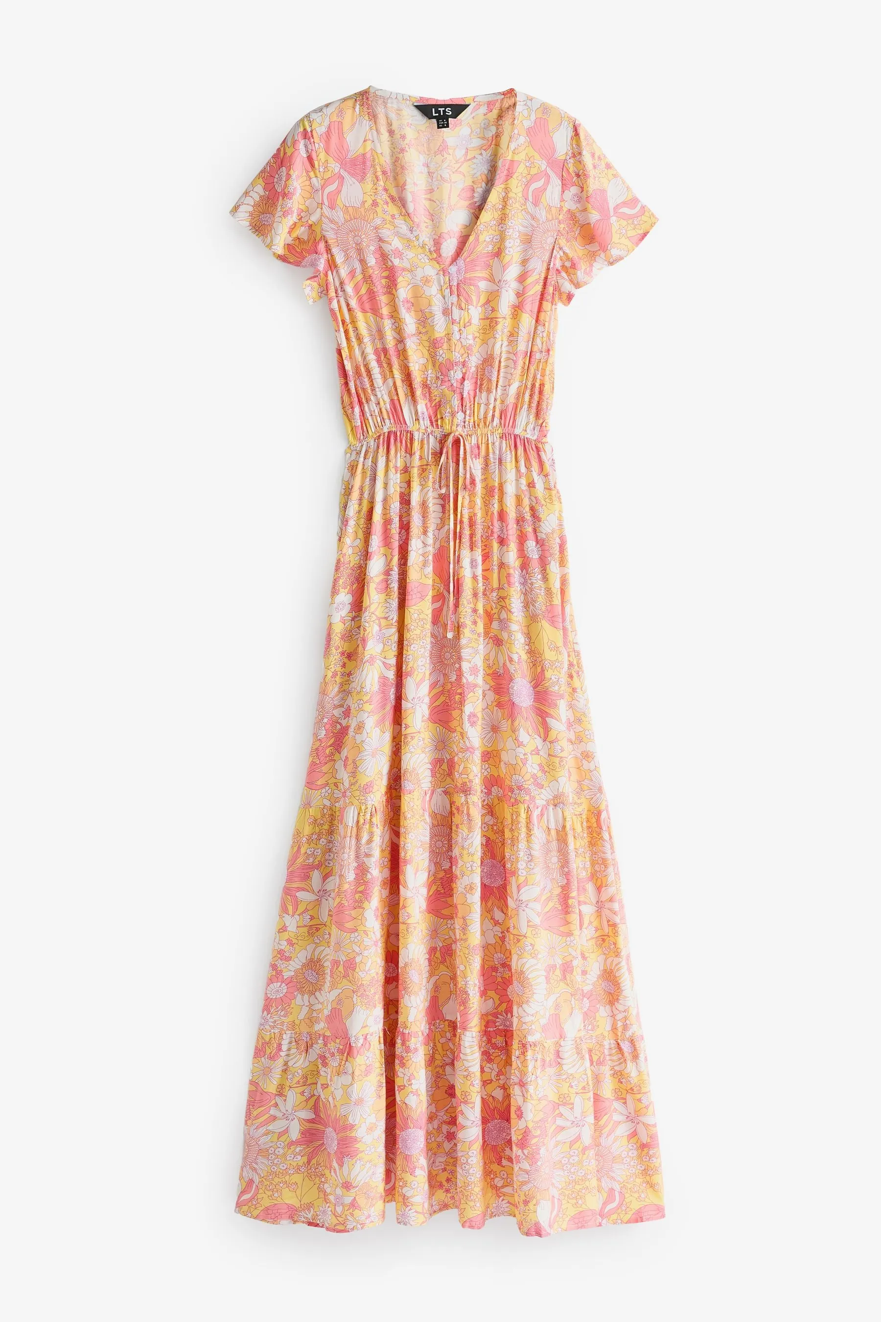 Sally - Abito maxi a Tall lungo con Floreale pastello