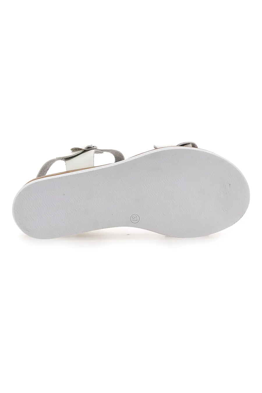Sandali Bianchi e Platino Con Platform 4,5 cm Plocadi 3007