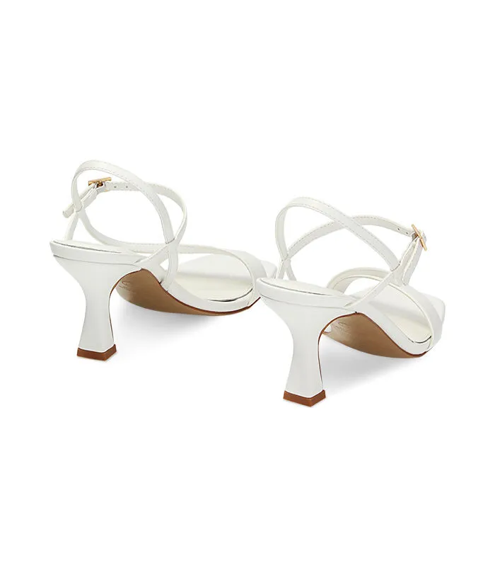Sandali bianchi, tacco 8,5 cm
