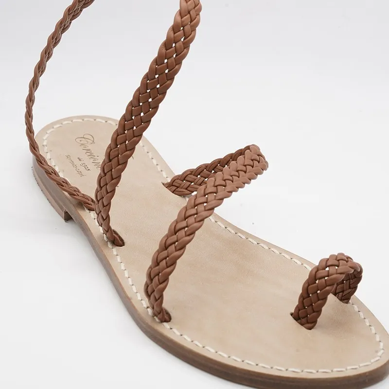 Sandali classici treccia e dito