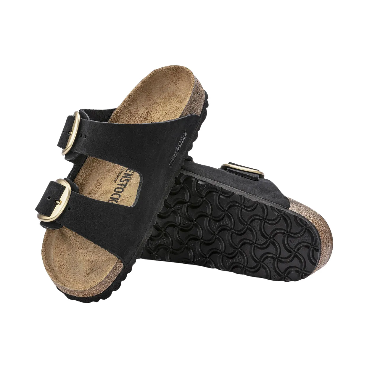 Sandali Donna Birkenstock Arizona Big Buckle Nero / Oro