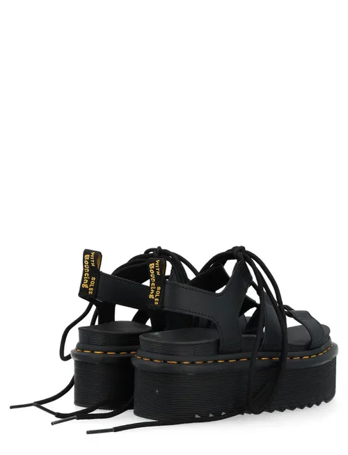 Sandali Dr Martens Nartilla platform in pelle nera
