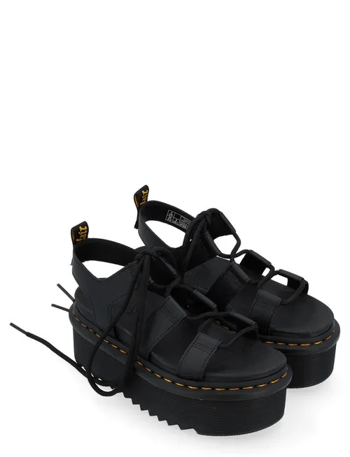 Sandali Dr Martens Nartilla platform in pelle nera