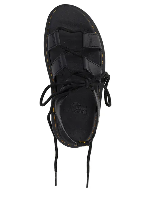Sandali Dr Martens Nartilla platform in pelle nera
