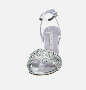 SANDALI FASCIA STRASS ARGENTO