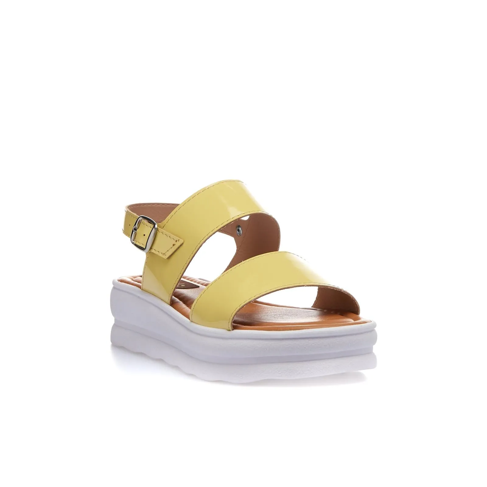 Sandali gialli con suola platform