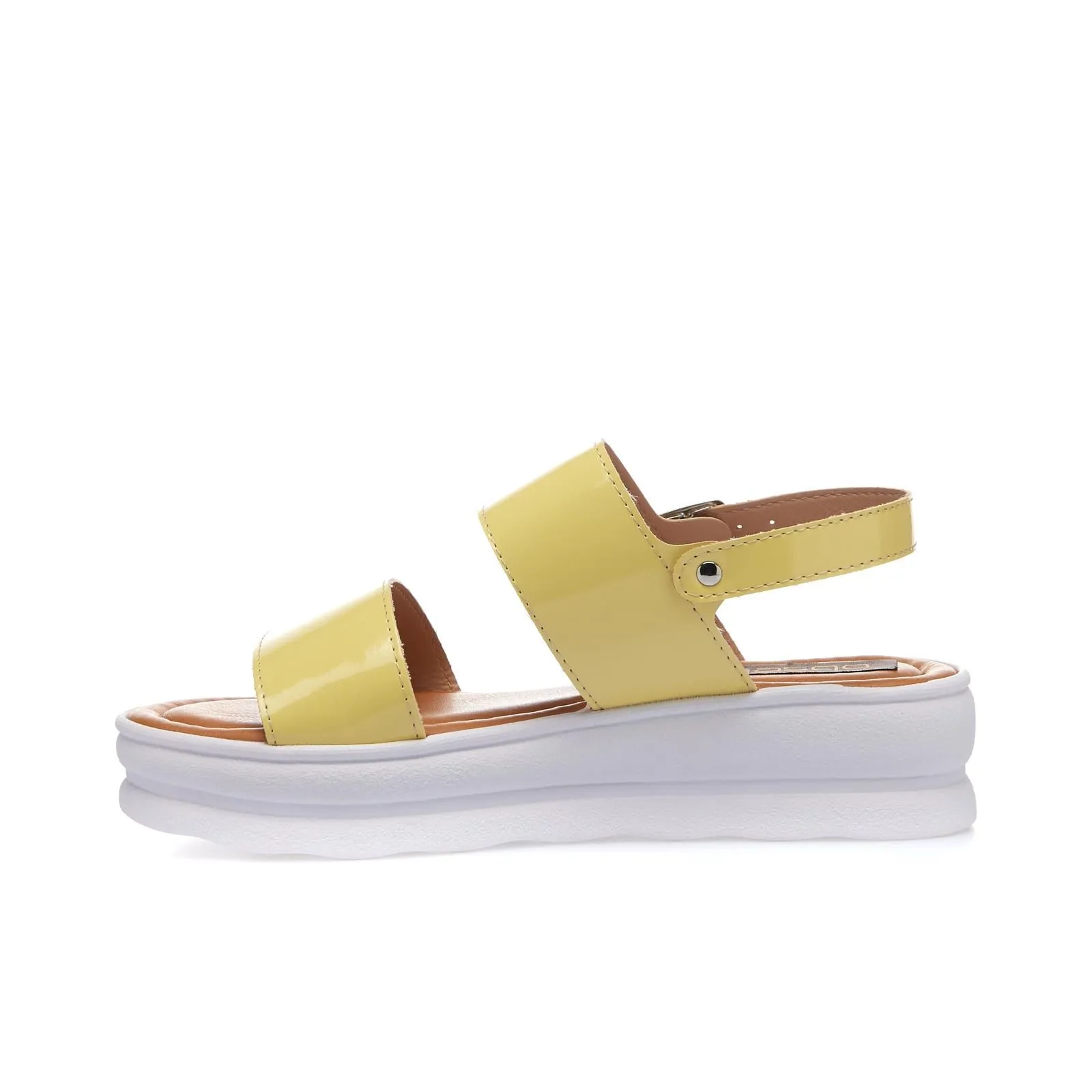 Sandali gialli con suola platform