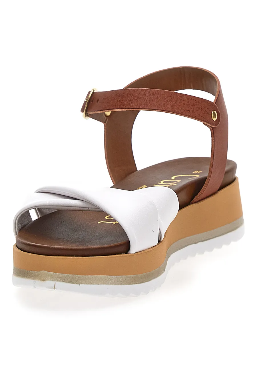 Sandali Platform Bianchi Cafè Cost 15433