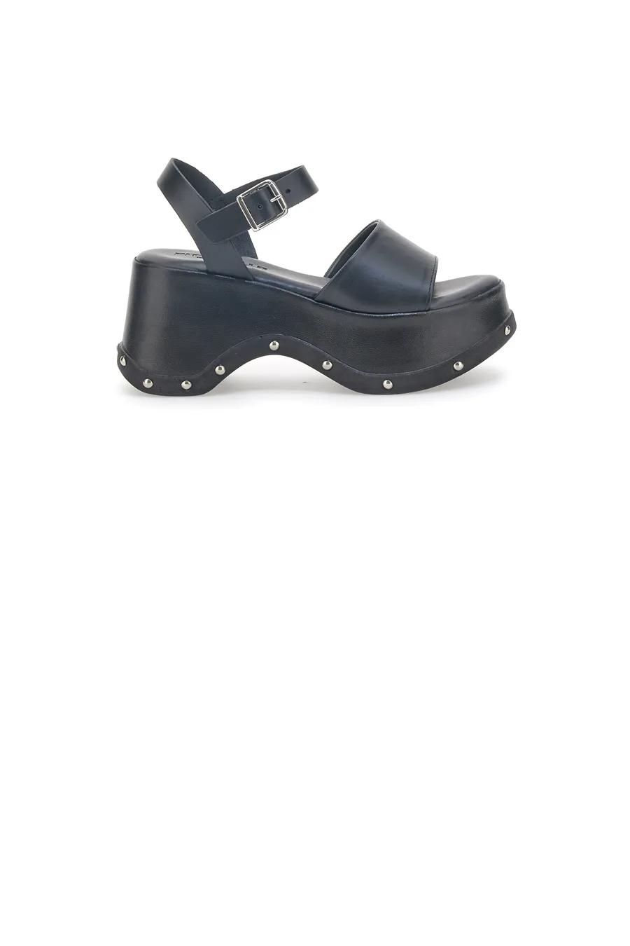 Sandali Platform Neri In Pelle Pittarello 5777