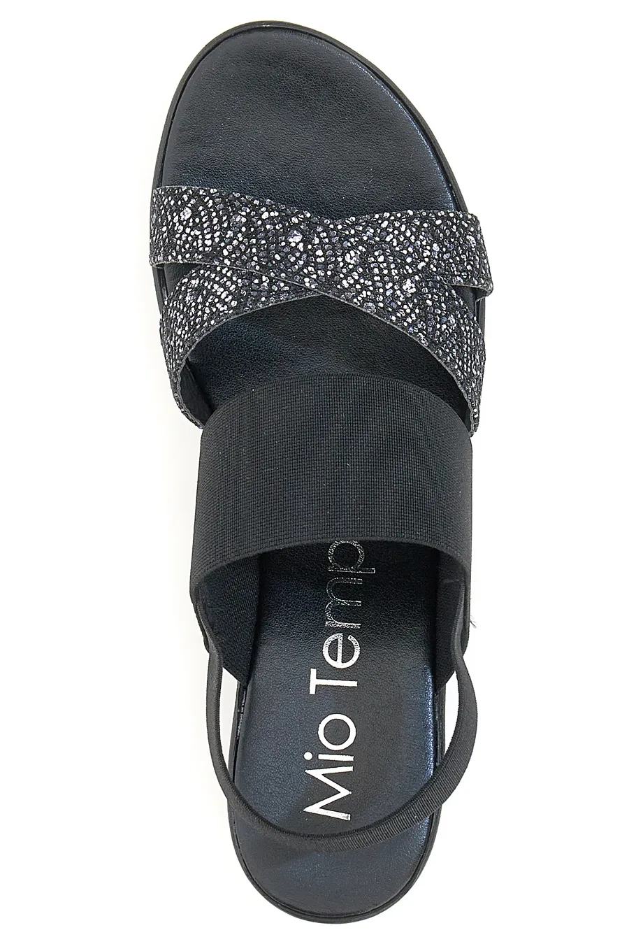 Sandali Platform Neri Mio Tempo 581