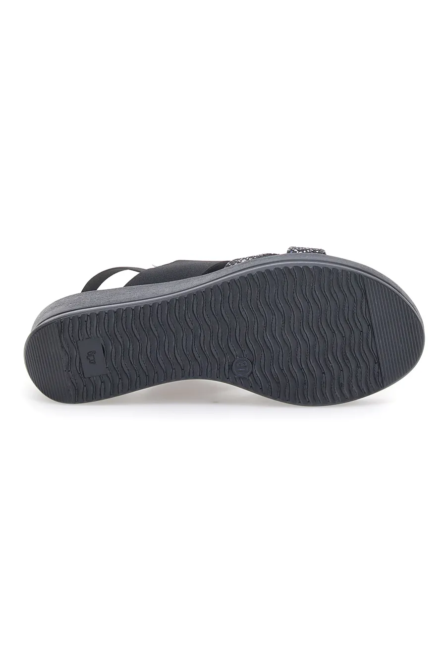 Sandali Platform Neri Mio Tempo 581