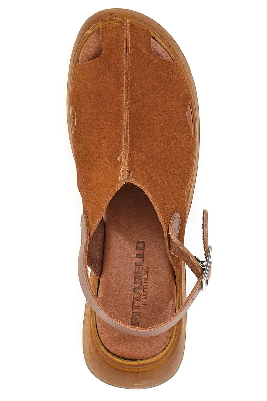 Sandali Platform Pittarello 5573 Marroni Vera Pelle