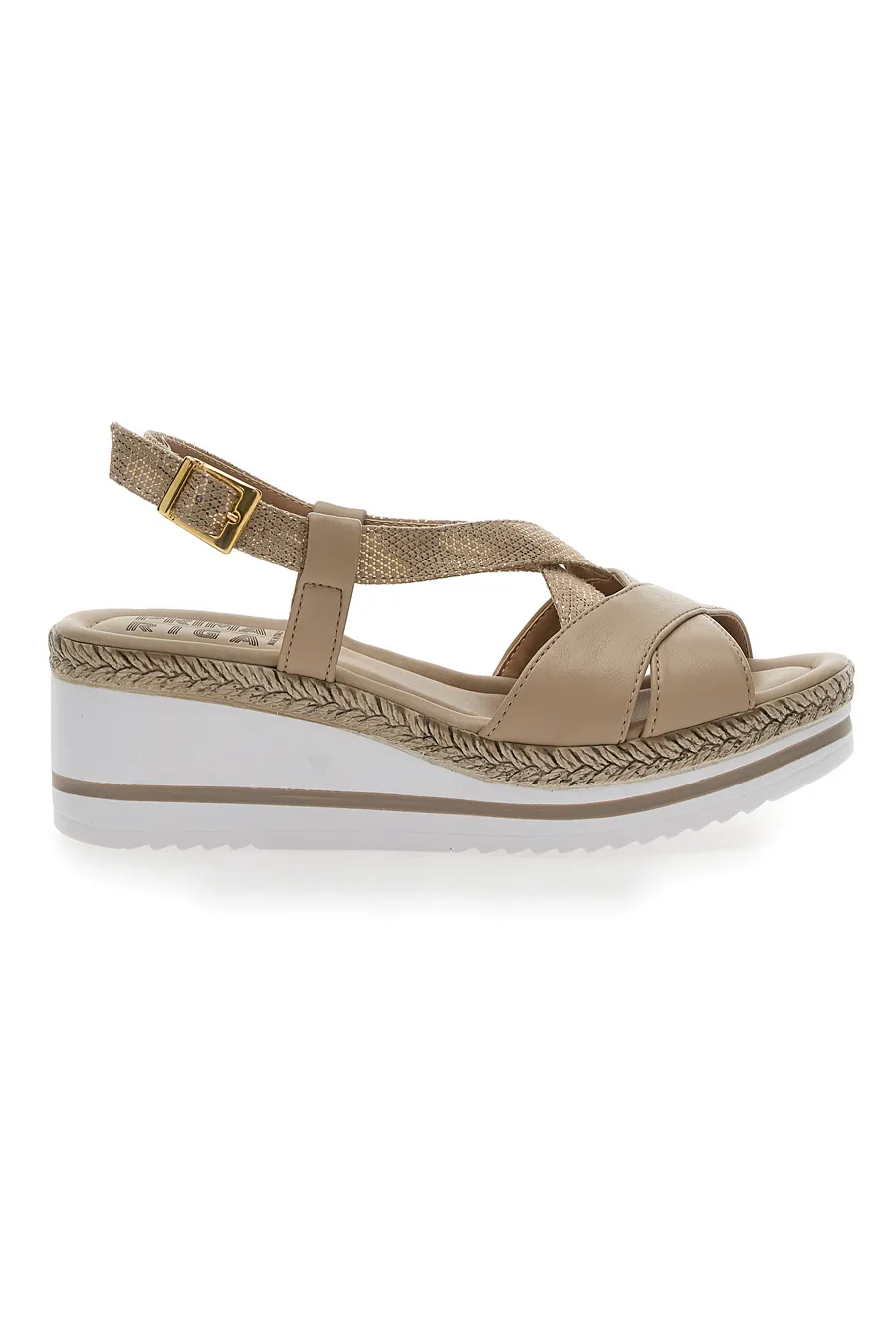 Sandali Platform Prima Riga 611109 Beige