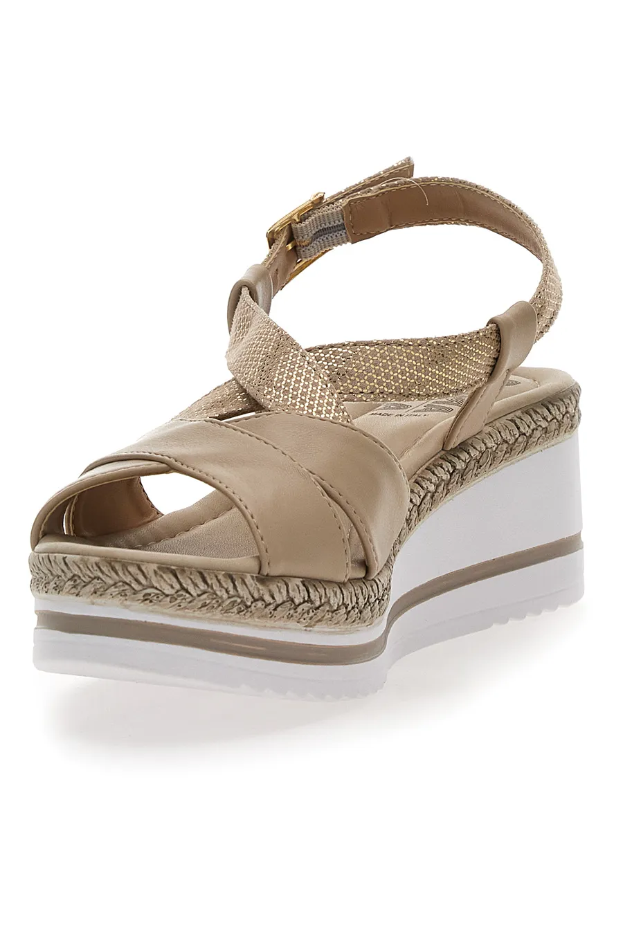 Sandali Platform Prima Riga 611109 Beige