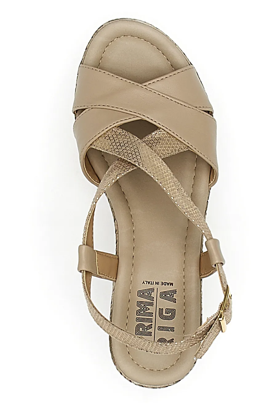 Sandali Platform Prima Riga 611109 Beige