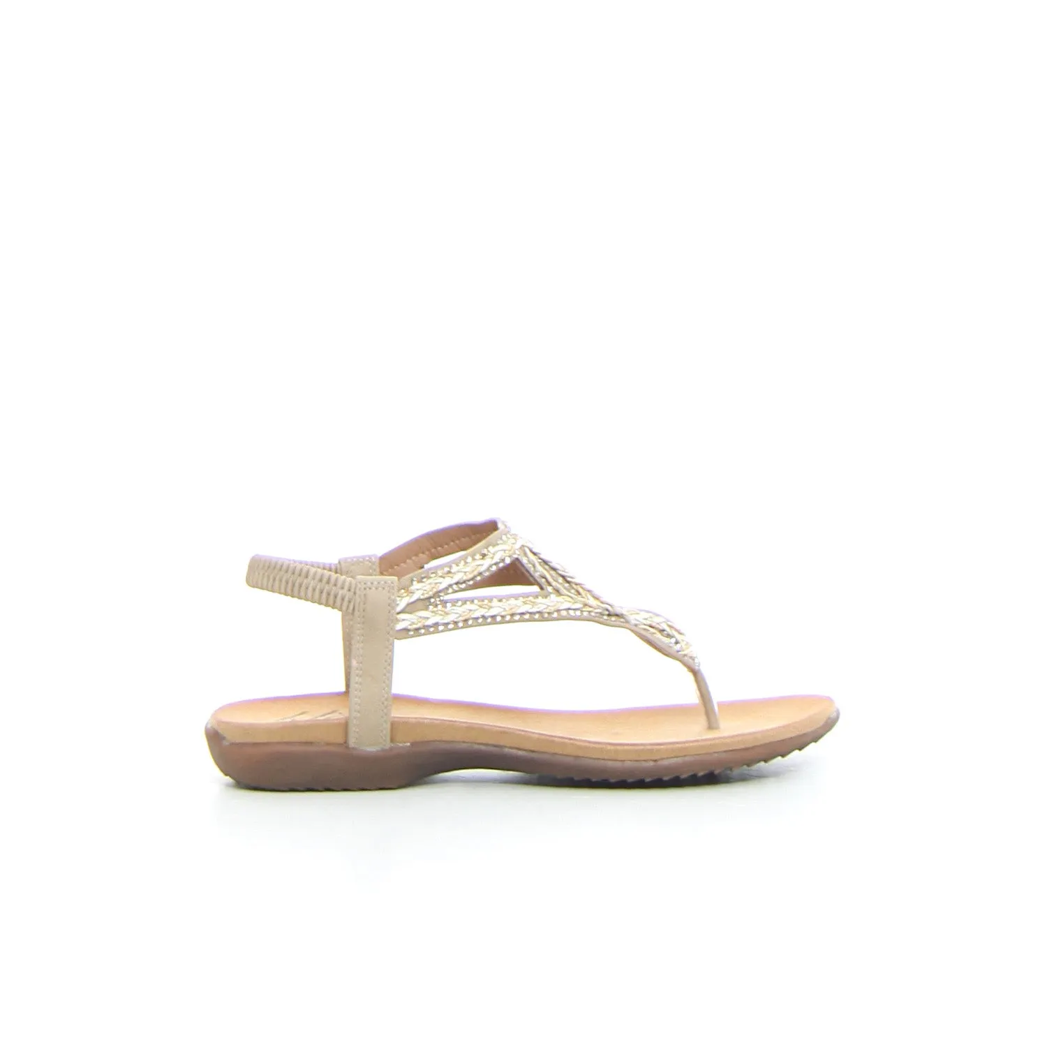 Sandalo infradito con strass