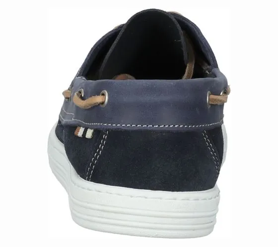 SANSIBAR Scarpe da Vela da Uomo in Pelle Scamosciata Scarpe da Barca in Vera Pelle con Plantare Estraibile Made in Italy 109628 