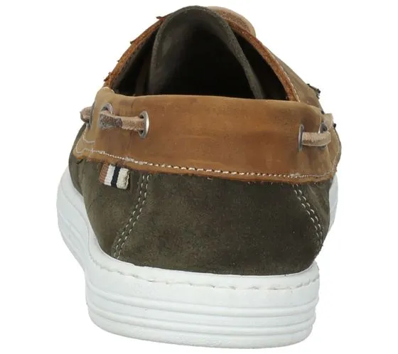 SANSIBAR Scarpe da Vela da Uomo in Pelle Scamosciata Scarpe da Barca in Vera Pelle con Plantare Estraibile Made in Italy 109628 