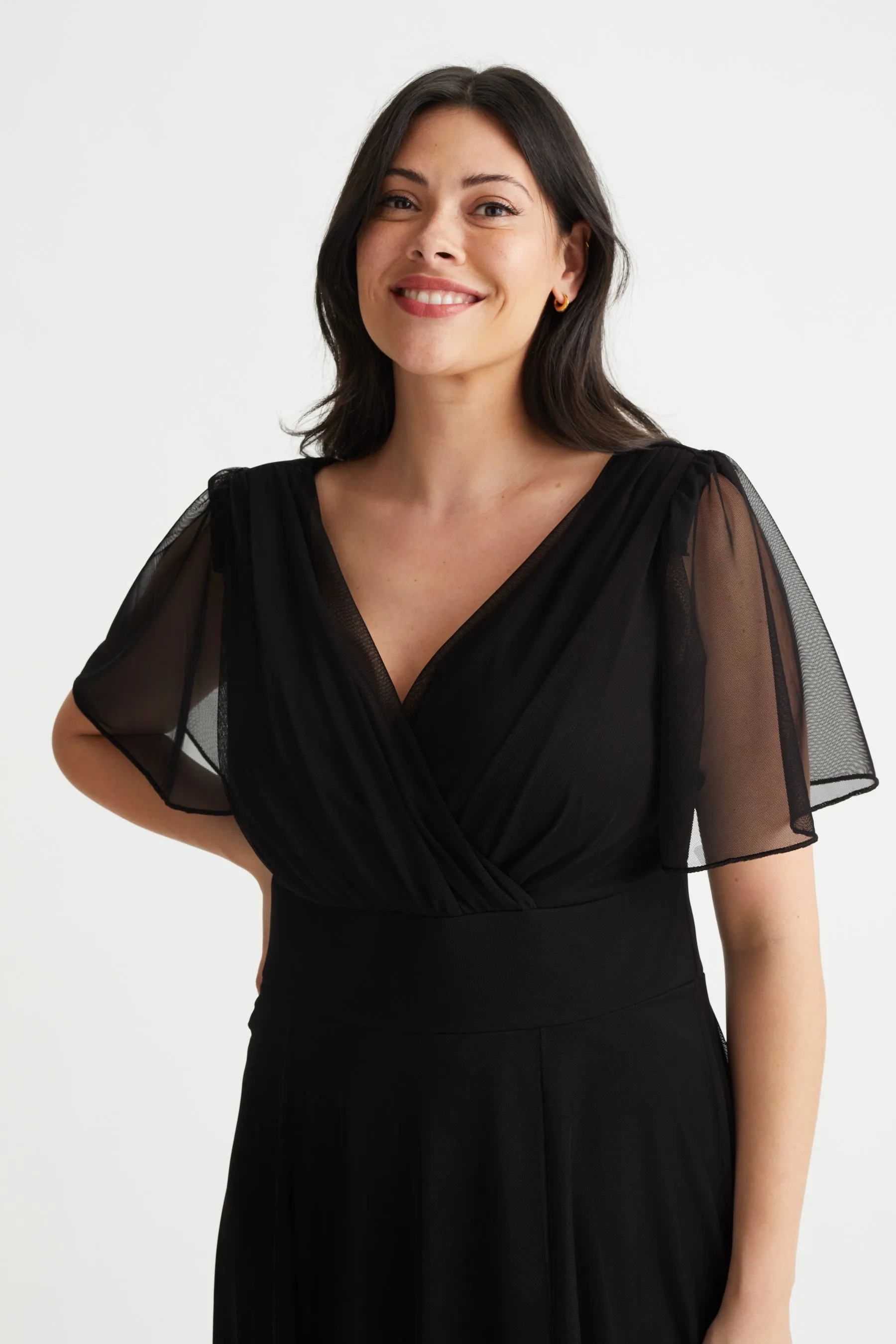 Scarlett & Jo - Abito maxi con maniche a pipistrello