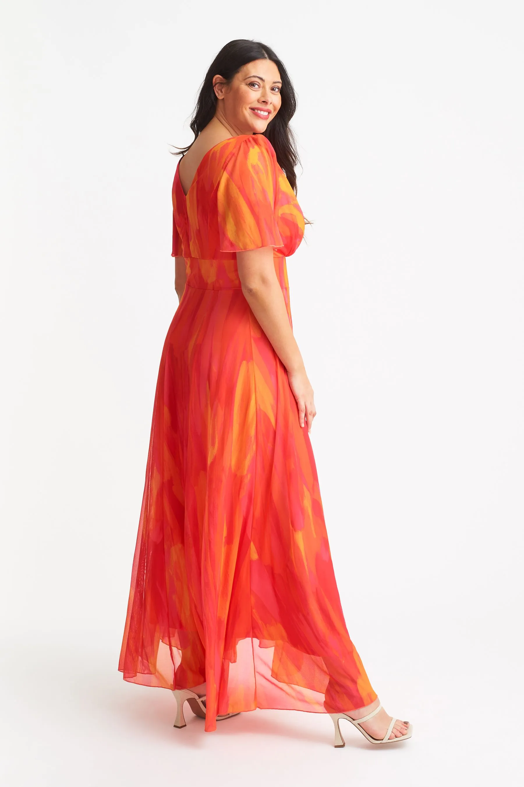 Scarlett & Jo - Isabelle - Abito maxi con maniche a pipistrello