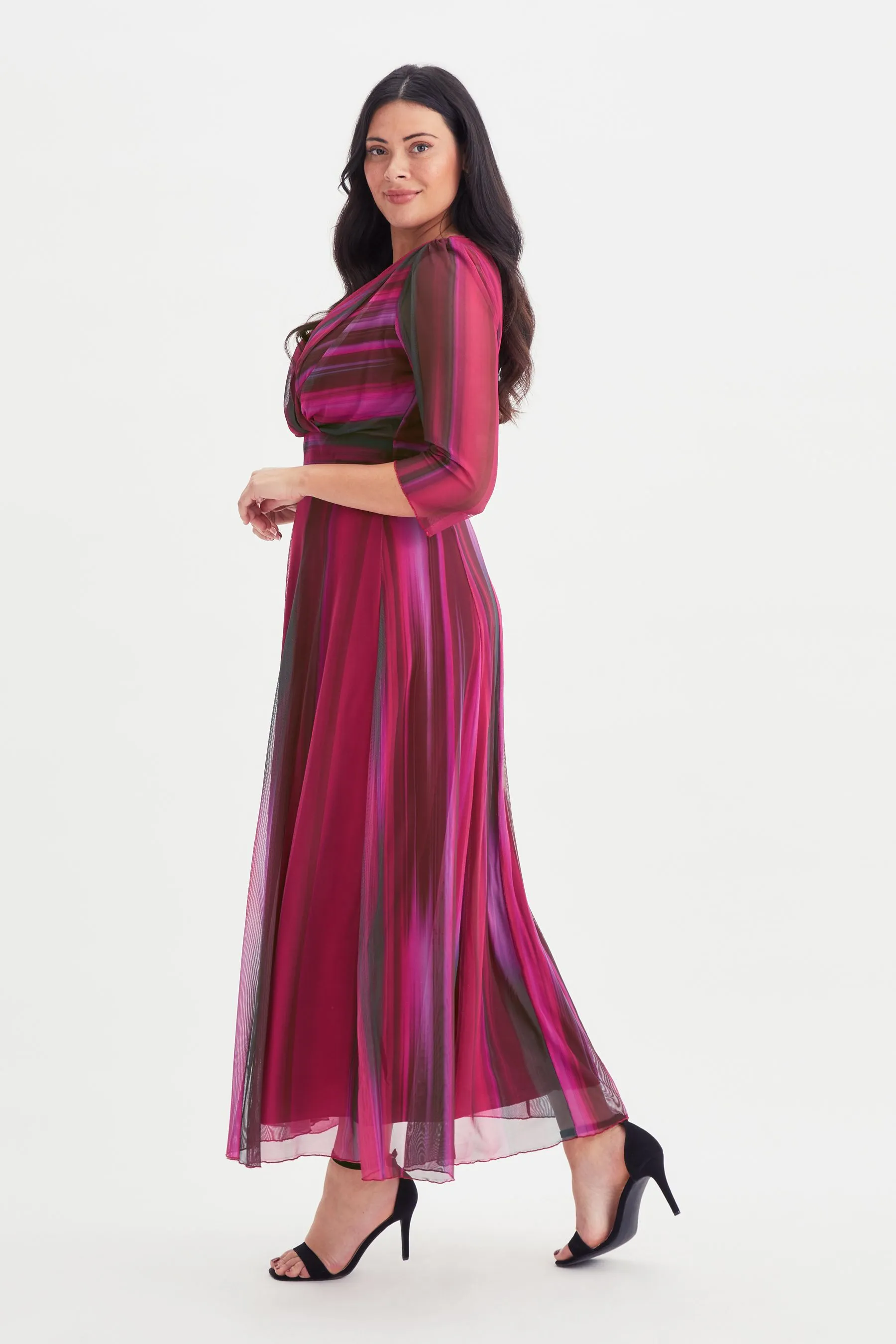 Scarlett & Jo Verity - Abito maxi in Stampa stile ikat