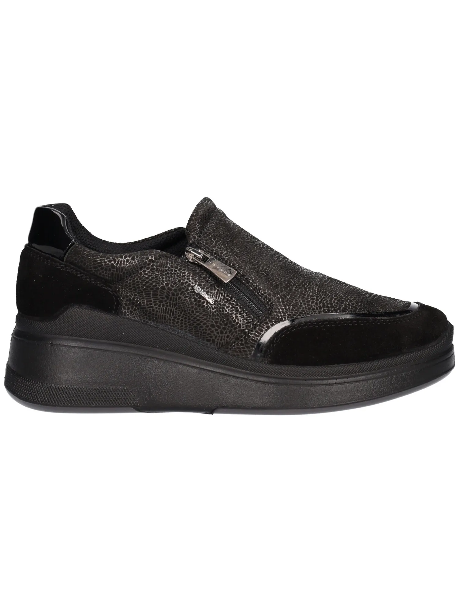 Scarpa casual con zeppa Igi&Co da donna nera
