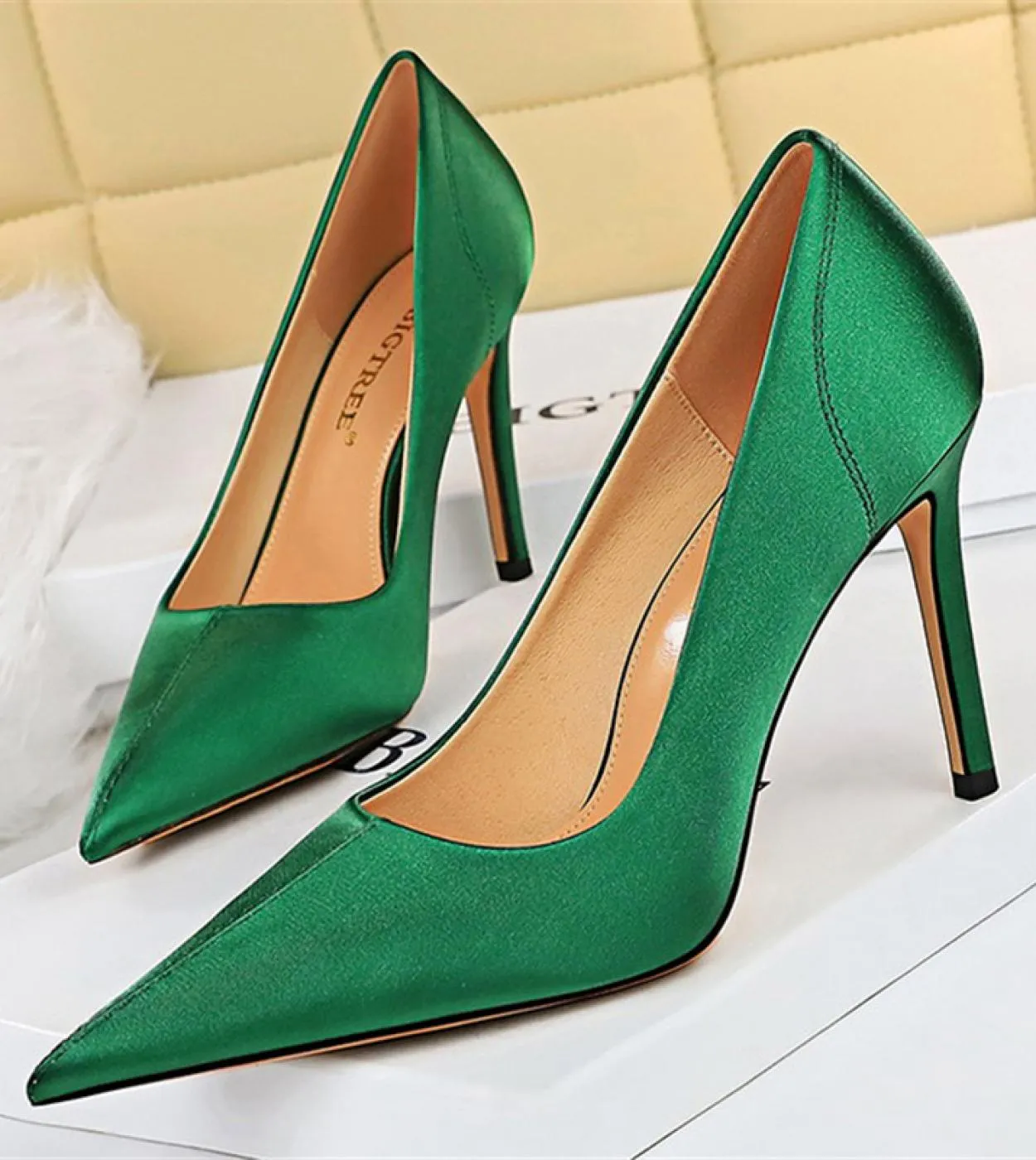 Scarpe da sposa verdi Scarpe da donna da sposa Tacco verde Scarpe verdi da donna 2022 2023