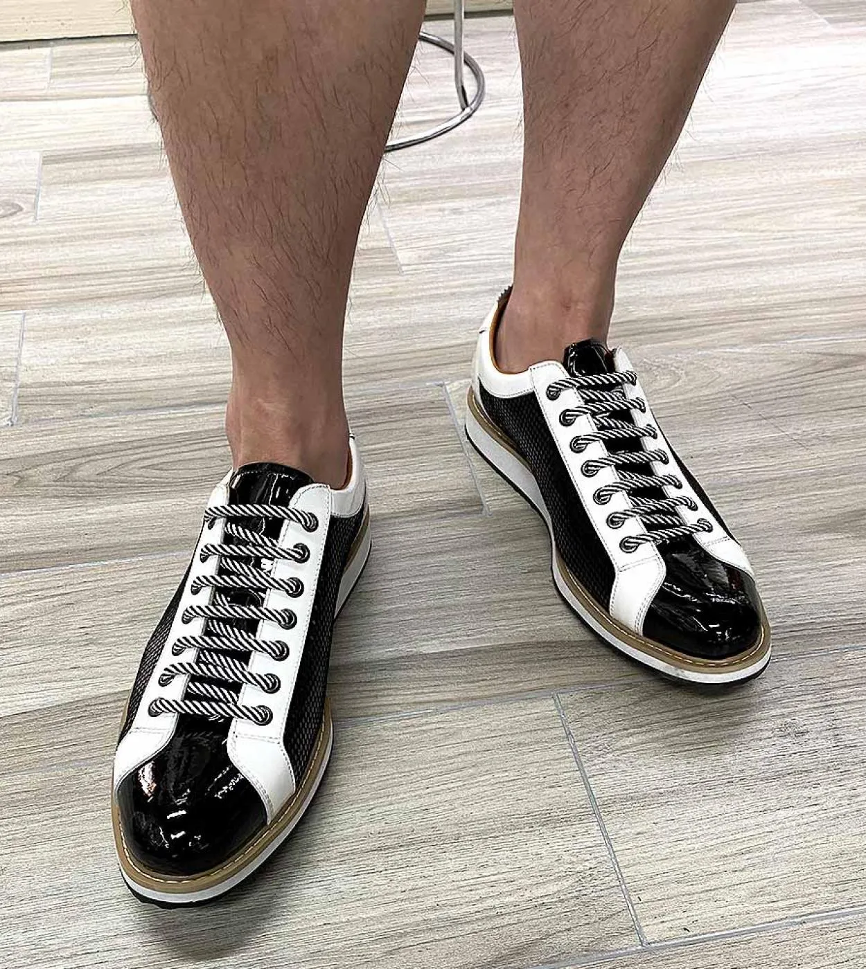 Scarpe in pelle Sneakers di lusso Scarpe da ginnastica da uomo di lusso in pelle Scarpe da uomo di lusso Taglia 13 Scarpe casual