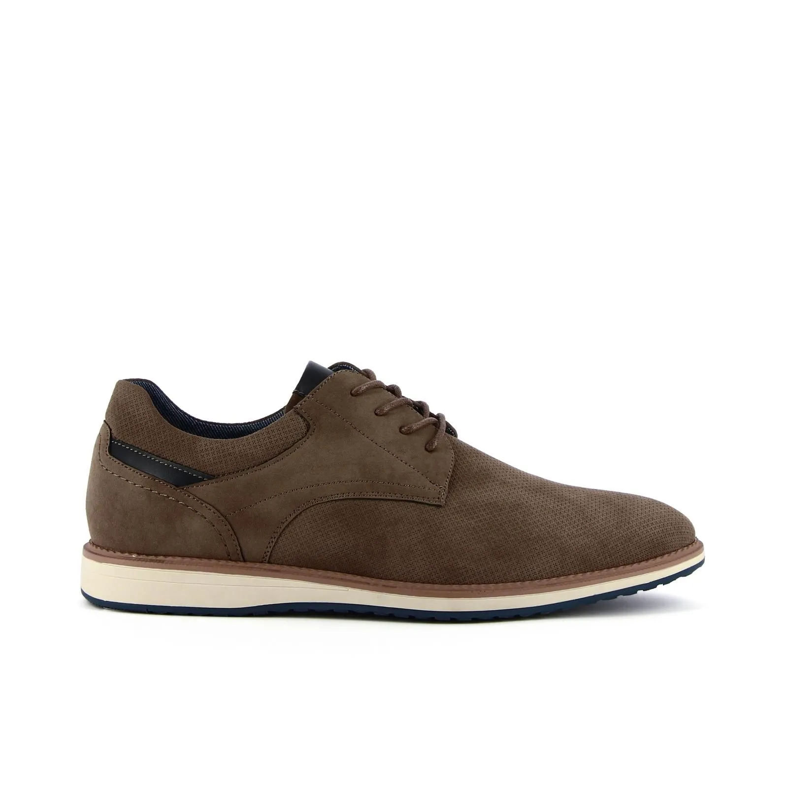 Scarpe stringate casual marroni da uomo