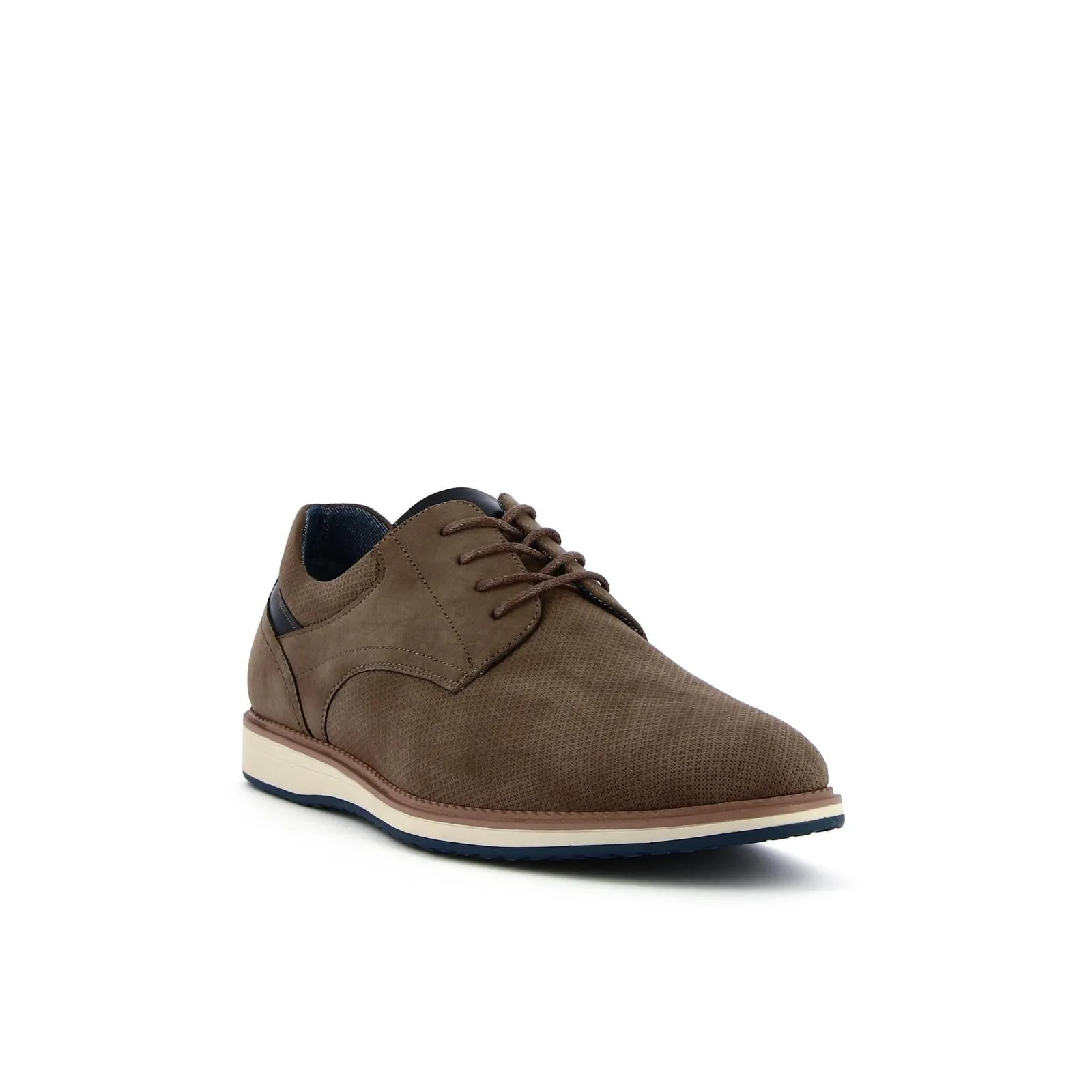 Scarpe stringate casual marroni da uomo