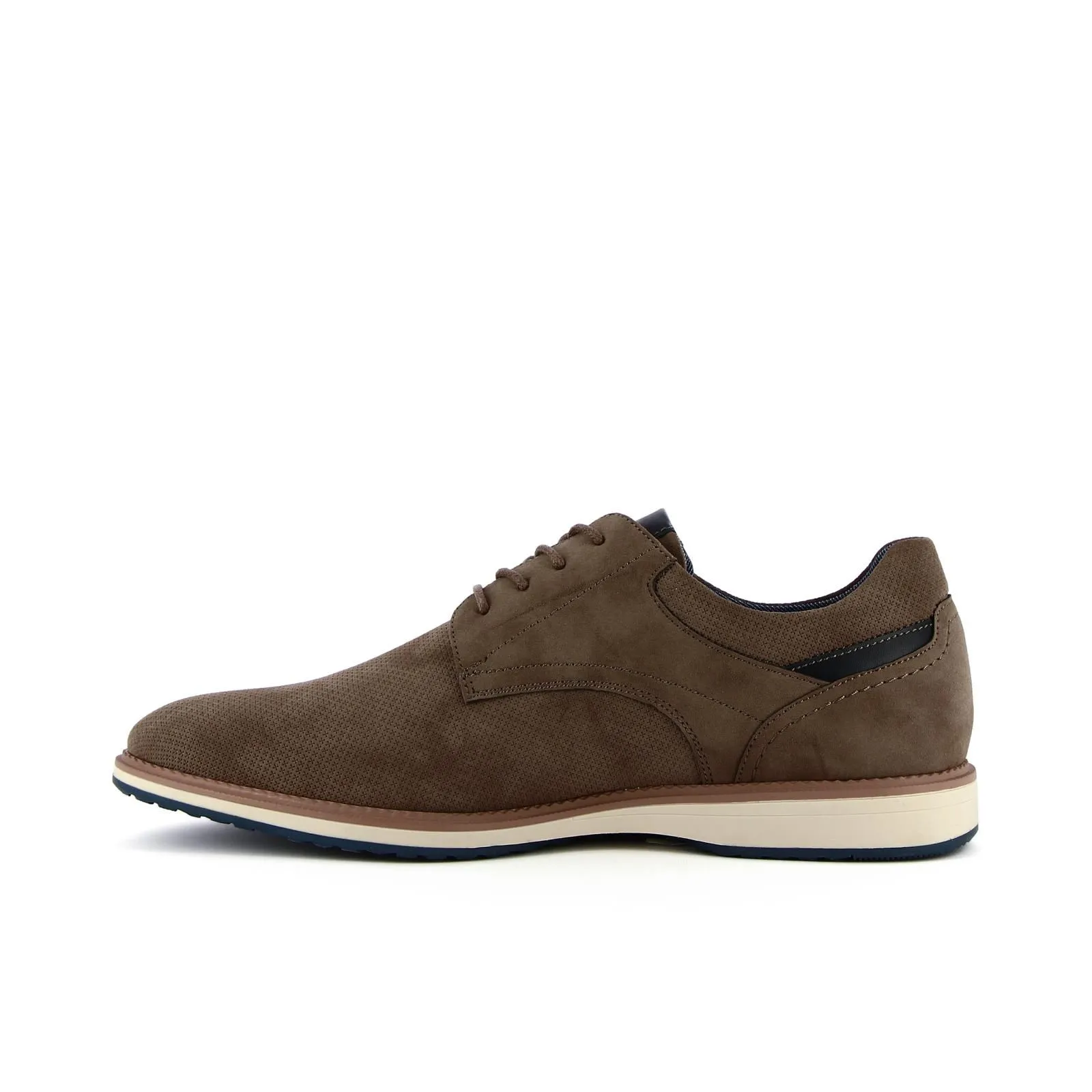 Scarpe stringate casual marroni da uomo