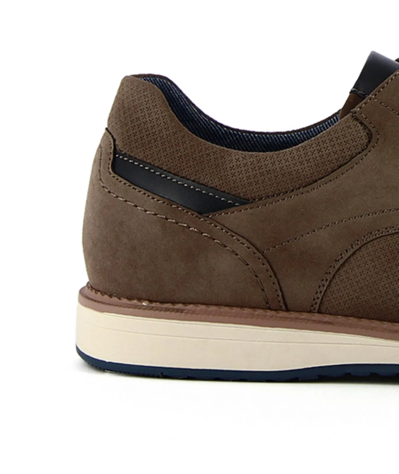 Scarpe stringate casual marroni da uomo