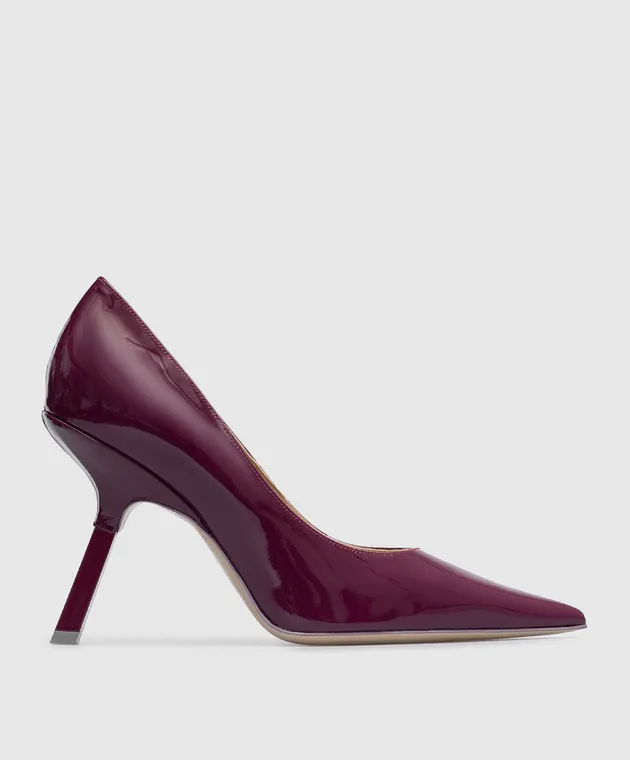 Sebastian Milano Scarpe da barca in vernice viola satinato 95 SE1161