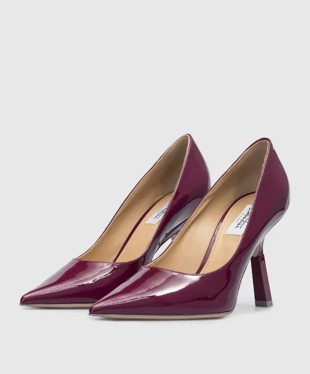 Sebastian Milano Scarpe da barca in vernice viola satinato 95 SE1161