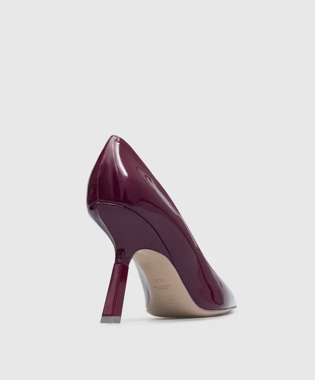 Sebastian Milano Scarpe da barca in vernice viola satinato 95 SE1161