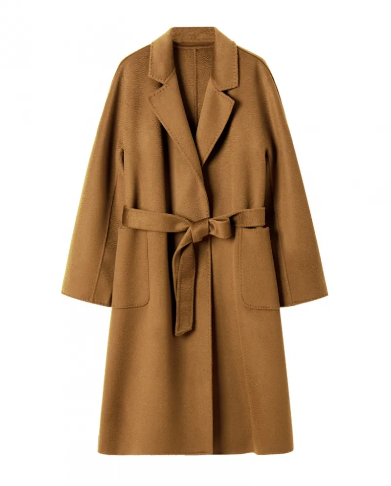 Shenghong 23 Autunno e Inverno New M Home Cappotto in lana cashmere con ondulazioni d'acqua double-face fatto a mano per la vers
