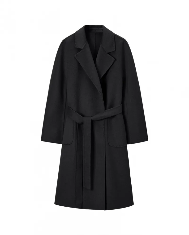 Shenghong 23 Autunno e Inverno New M Home Cappotto in lana cashmere con ondulazioni d'acqua double-face fatto a mano per la vers