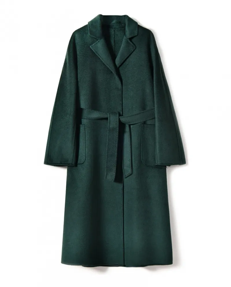 Shenghong 23 Autunno e Inverno New M Home Cappotto in lana cashmere con ondulazioni d'acqua double-face fatto a mano per la vers