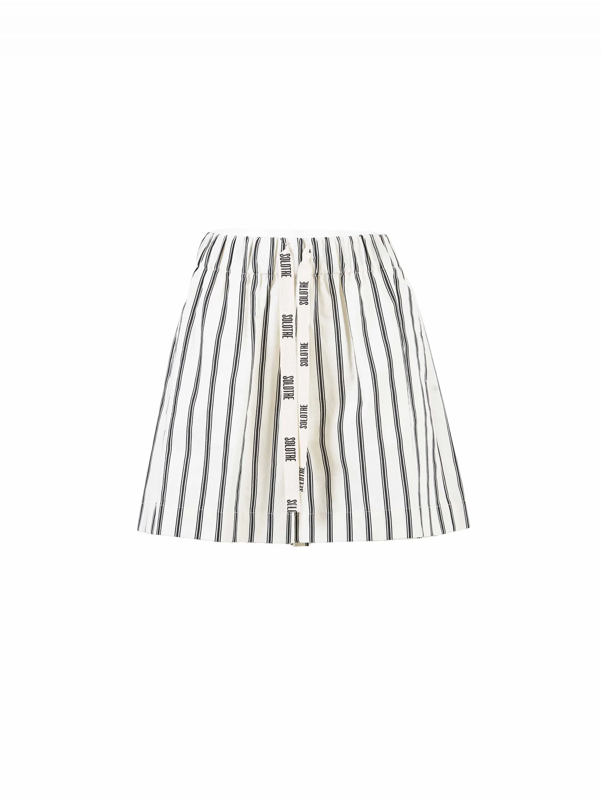 SHORTS A RIGHE IN COTONE