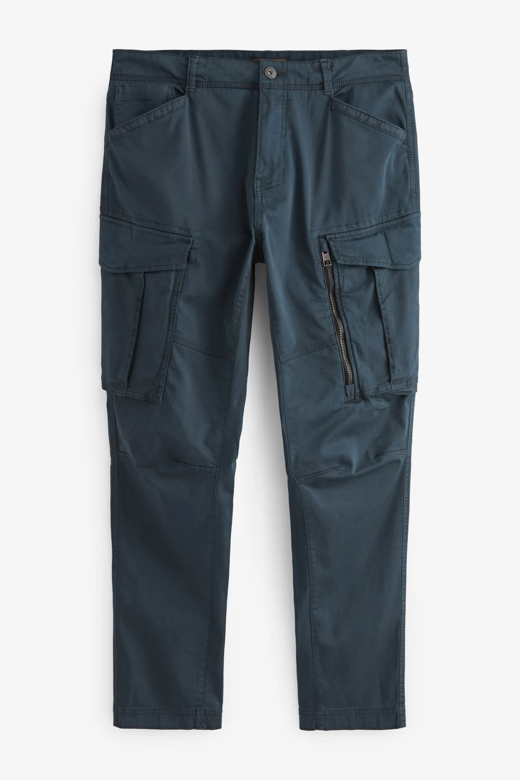 Shorts cargo elasticizzati con zip