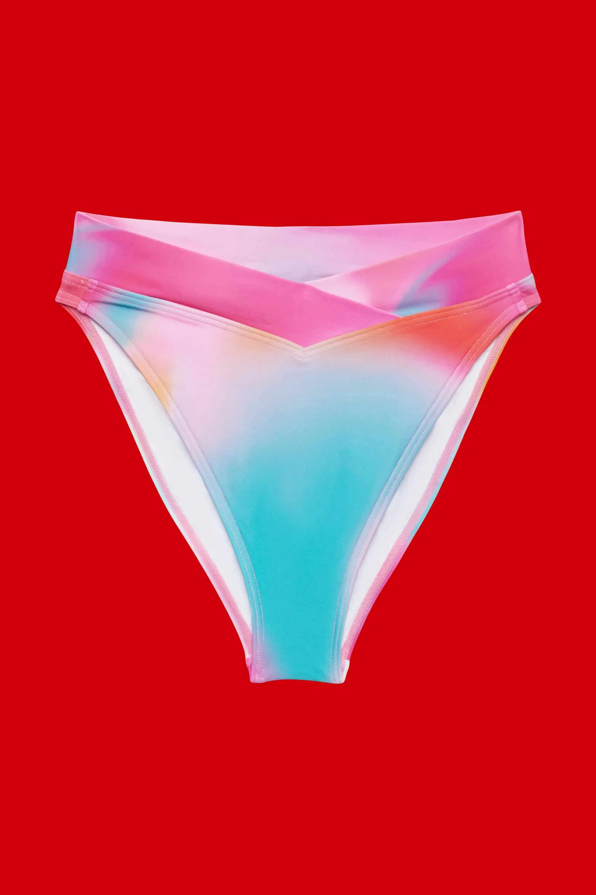 Slip da bikini a vita media tie dye