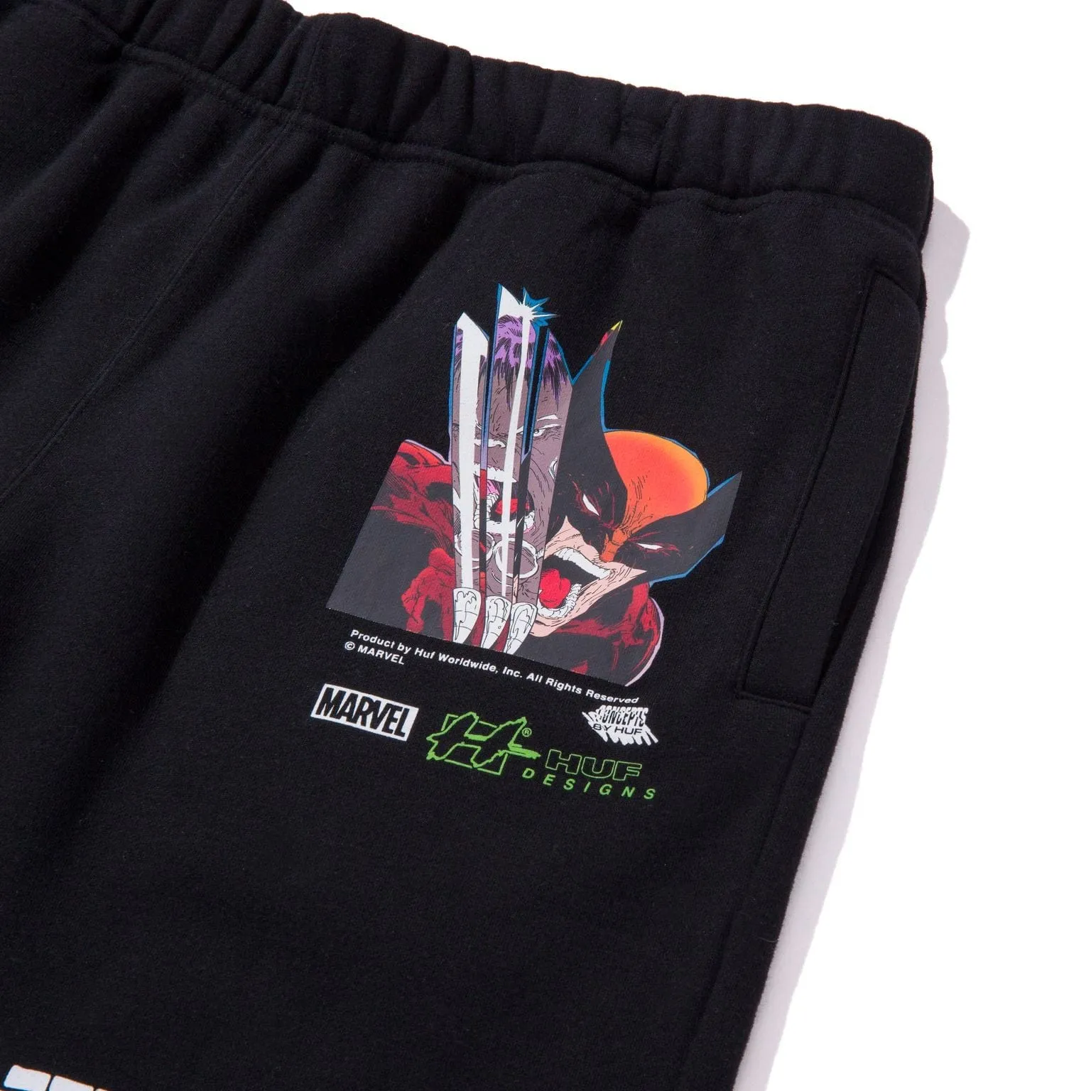 SMASH UP FLEECE SHORT - BLACK