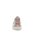 Sneakers Crime London SONIK LOW CUT in laminato e glitter carne e rosa