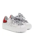 Sneakers Ed Parrish ALESSIA in pelle e vernice bianco e rosso