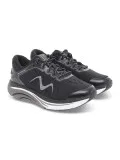Sneakers MBT GTC-2000 LACE UP RUNNING W in tessuto e ecopelle nero e grigio
