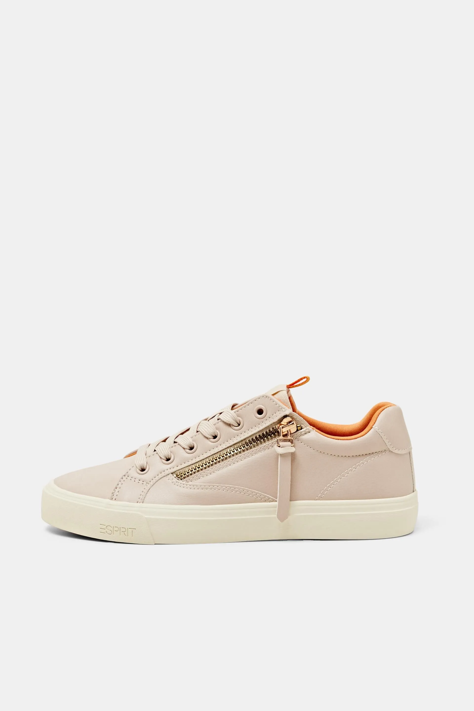 Sneakers stringate vegane con zip