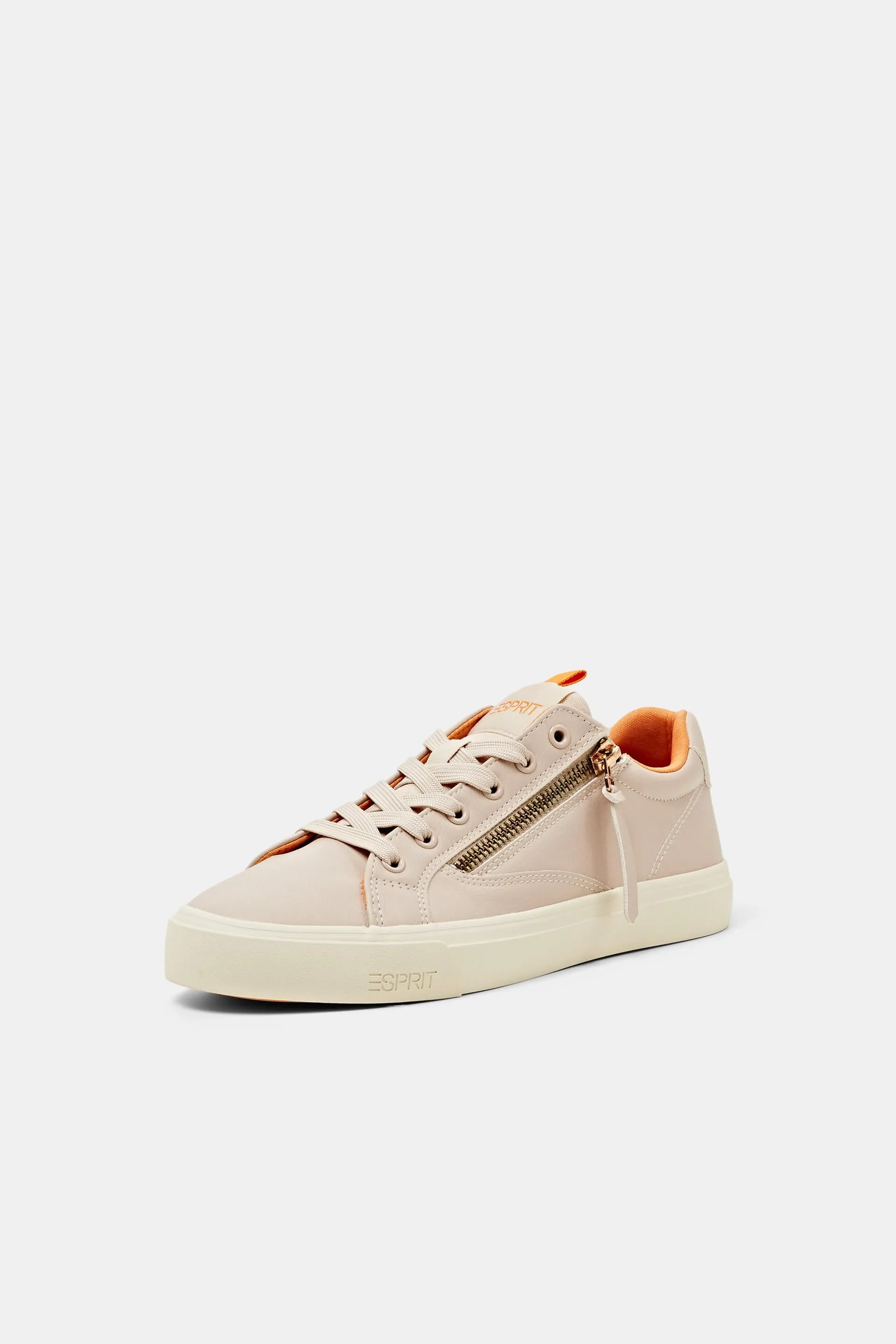 Sneakers stringate vegane con zip