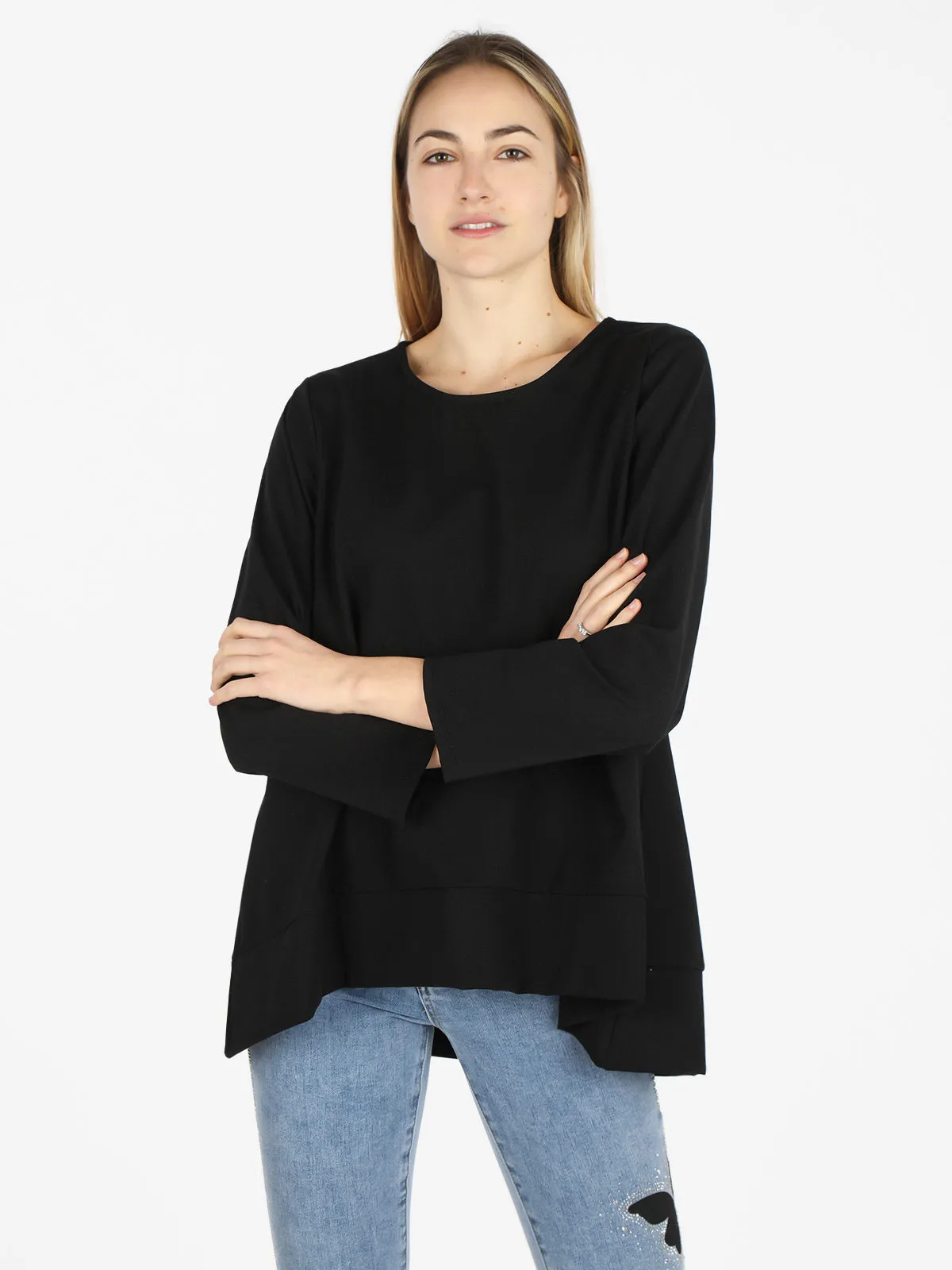 Solada Blouse femme oversize à manches longues