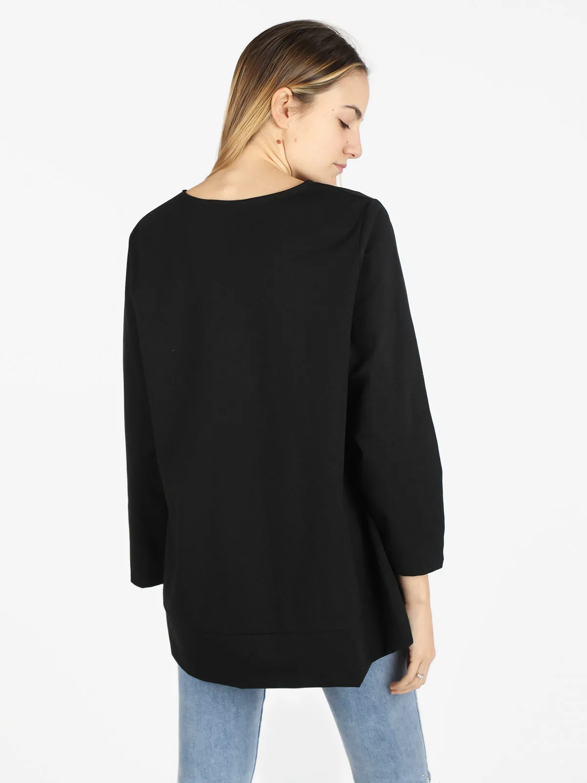 Solada Blouse femme oversize à manches longues