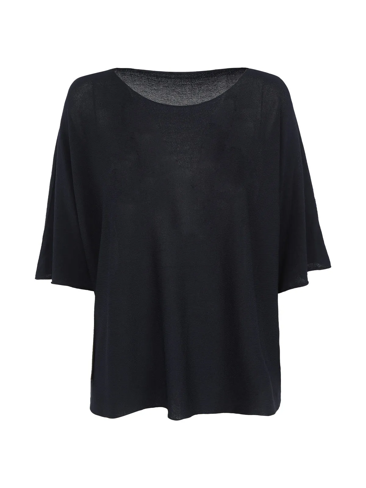 Solada Pull femme oversize à manches courtes chauve-souris